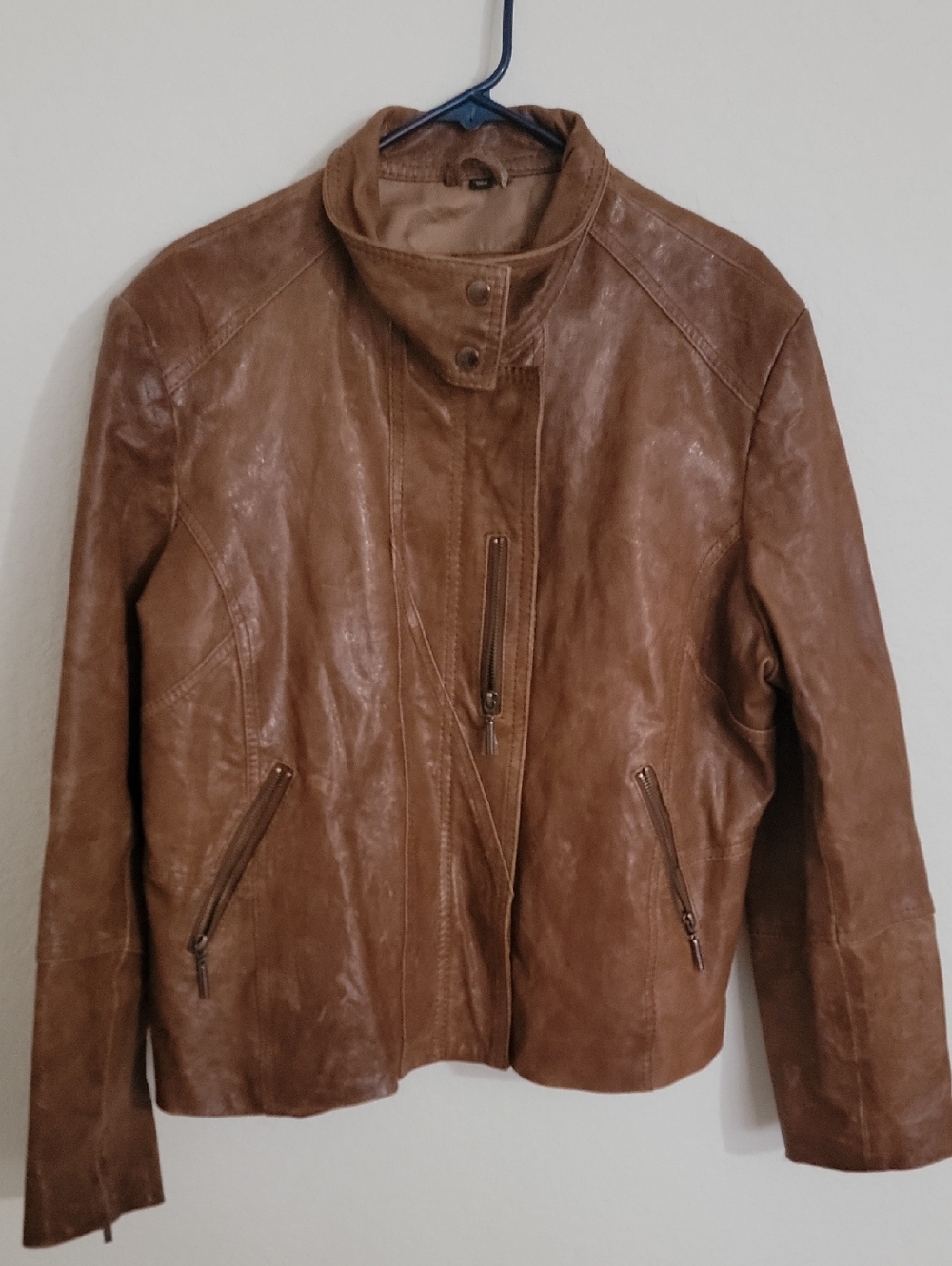 Collezione Tan Leather Jacket - 2X
